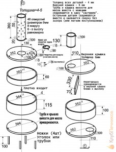 Чертежи пиролизная печь своими руками